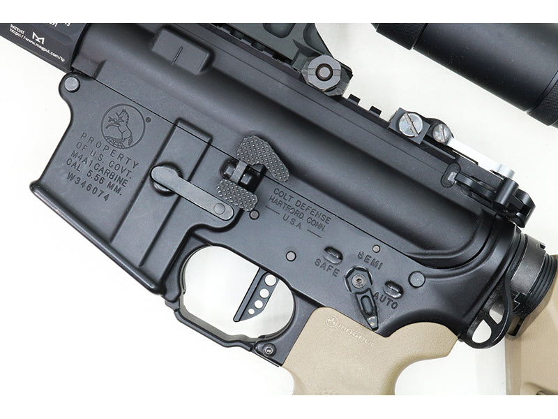 Revanchist Airsoft Trigger Guard Type B For Marui M4 MWS (FDE)