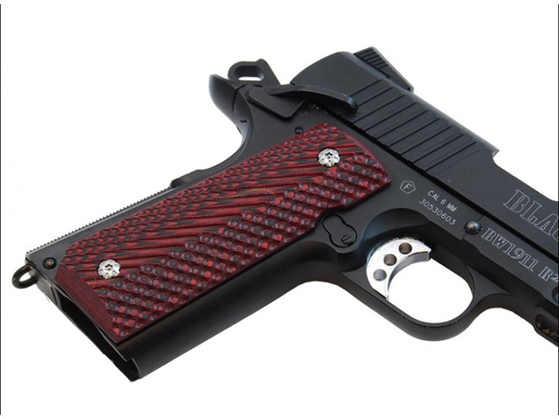 Double Alpha Academy 1911 Carbon / G10 Grips (Red)