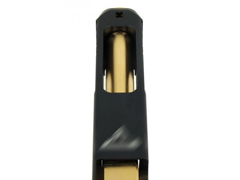 Gunsmith Bros T-Style G34 Aluminum Slide (Black) & Stainless Barrel (Gold) Kit Set