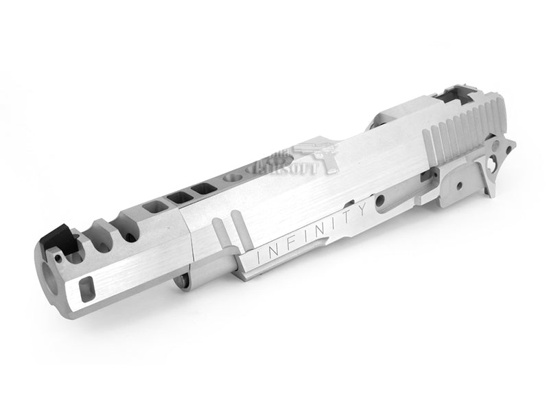 Airsoft Masterpiece Infinity HERO Open Slide Kit (Silver) with Gold Barrel