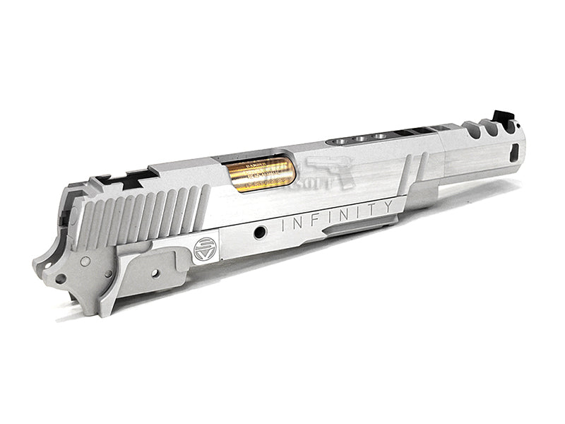 Airsoft Masterpiece Infinity HERO Open Slide Kit (Silver) with Gold Barrel