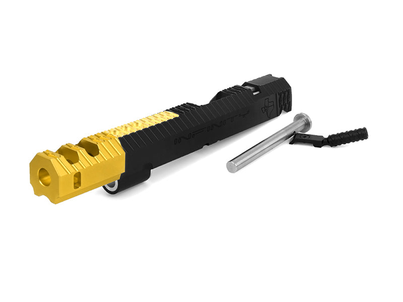 Airsoft Masterpiece Infinity IMM Cross Ver.5 (Texas) Open Slide Kit (Black / Gold)