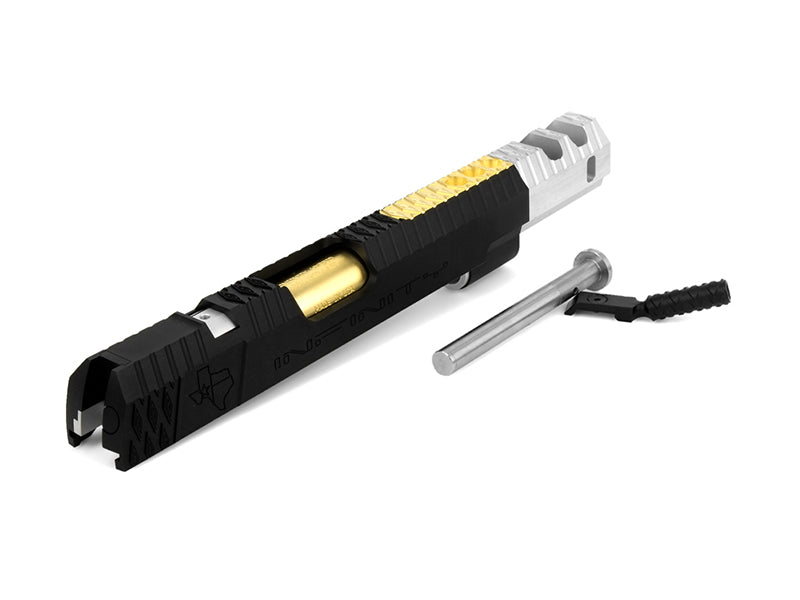 Airsoft Masterpiece Infinity IMM Cross Ver.5 (Texas) Open Slide Kit (Black / Silver)