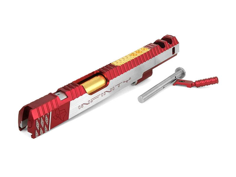Airsoft Masterpiece Infinity IMM Cross Ver.5 (Texas) Open Slide Kit (Red Two Tone)