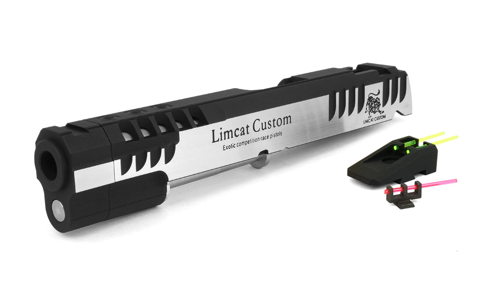 Airsoft Masterpiece LimCat Perfect Sight Standard Slide with Fiber Sights for Hi-CAPA (Two Tone)