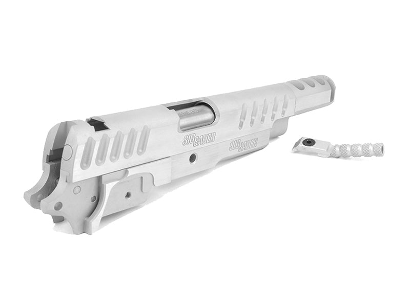 Airsoft Masterpiece SIG Sauer Bedell Custom Open Slide Kit Set (Silver)