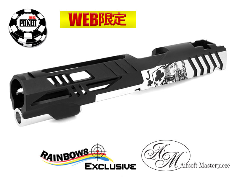 Airsoft Masterpiece Poker Series "JACK OF CLUBS" Custom Slide for Hi-CAPA/1911