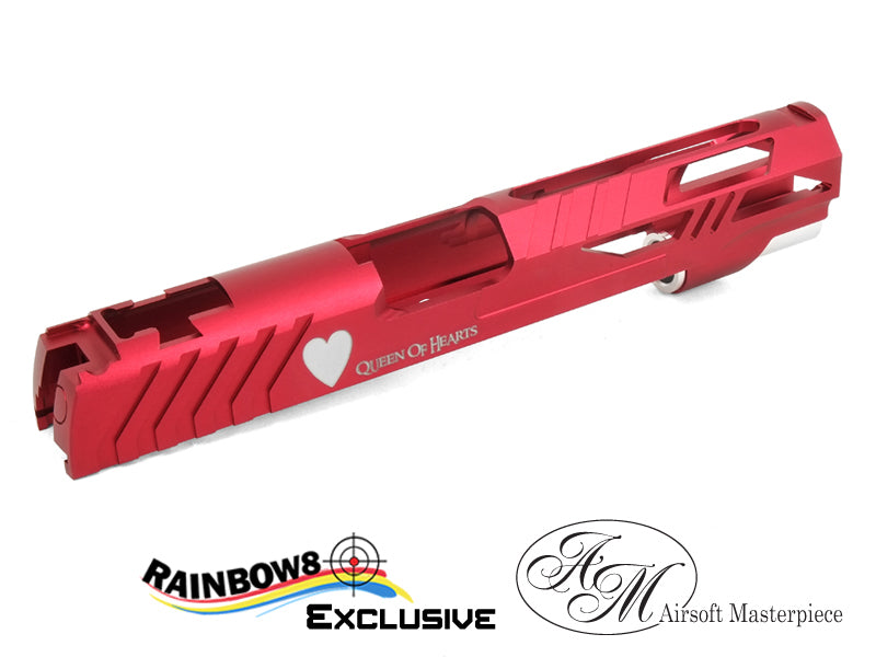 Airsoft Masterpiece Poker Series "QUEEN OF HEARTS" Custom Slide for Hi-CAPA/1911