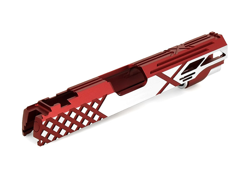 Airsoft Masterpiece Custom "X" Standard Slide for Hi-CAPA/1911 (Red, Two Tone)