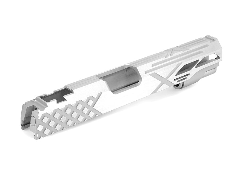 Airsoft Masterpiece Custom "X" Standard Slide for Hi-CAPA/1911 (Silver)