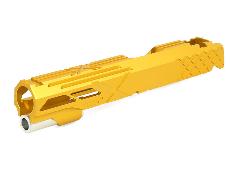 Airsoft Masterpiece Custom "X2" Standard Slide for Hi-CAPA/1911 (Gold)