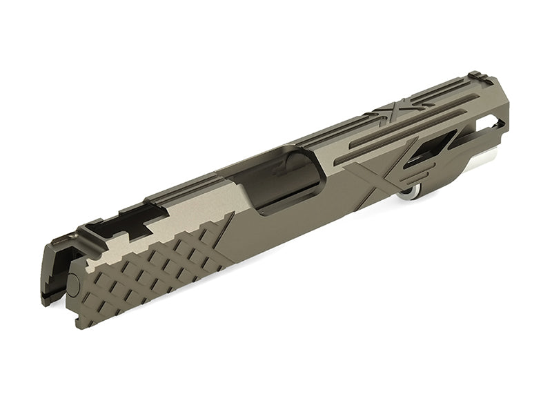 Airsoft Masterpiece Custom "X2" Standard Slide for Hi-CAPA/1911 (Titanium Grey)