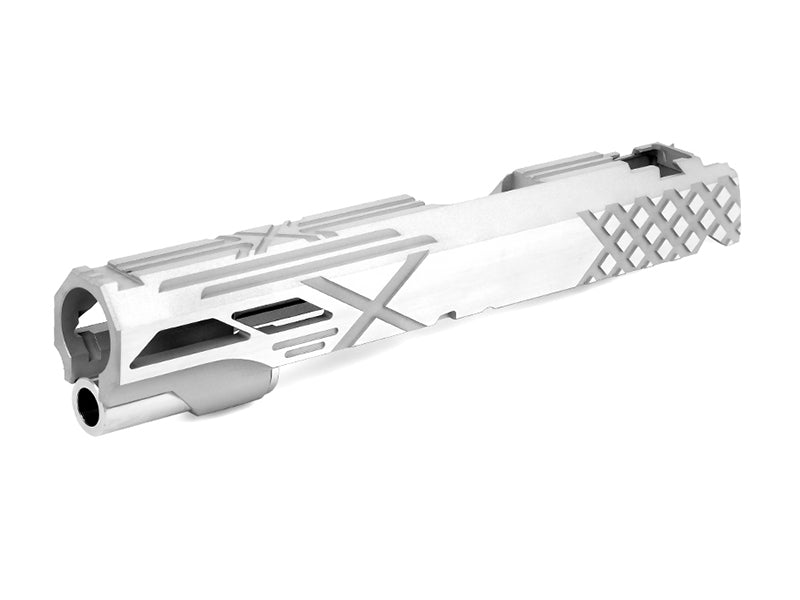 Airsoft Masterpiece Custom "X2" Standard Slide for Hi-CAPA/1911 (Silver)