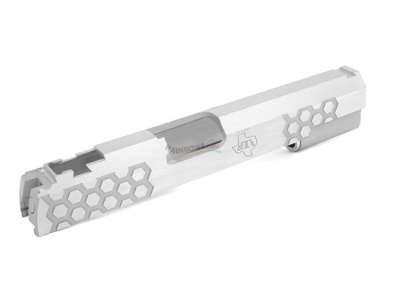Airsoft Masterpiece STI Hex Tac Standard Slide for Hi-CAPA (Silver)