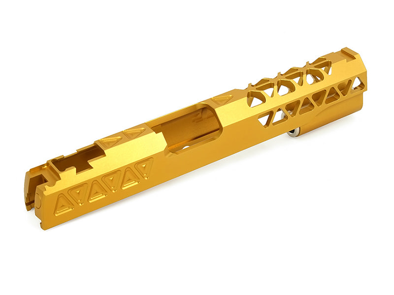 Airsoft Masterpiece Aluminum Triangles Slide For Hi-CAPA/1911 (Gold)