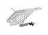 Airsoft Masterpiece Infinity C-More Sight Mount Hex. Ver. (Silver)