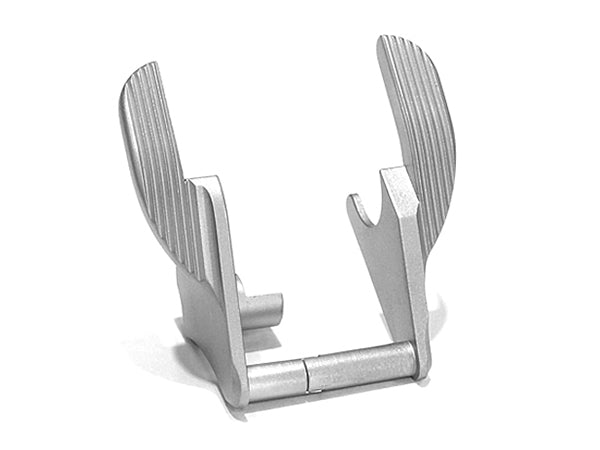 Airsoft Masterpiece Steel Thumb Safeties - STI (Matt Silver)