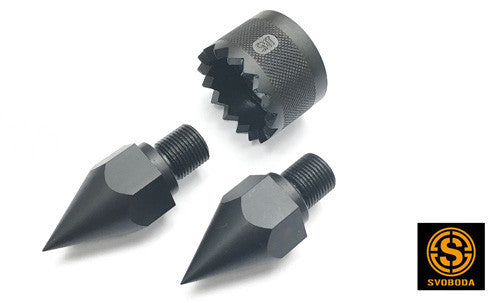 SVOBODA Steel Melee Pyramids & Tactical Barrel Nut Kit (For MARUI KSG)