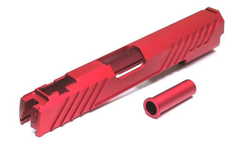 Dr. Black 5.1"Slides (Aluminum) Type 300 For TOKYO MARUI HI-CAPA5.1 - Red