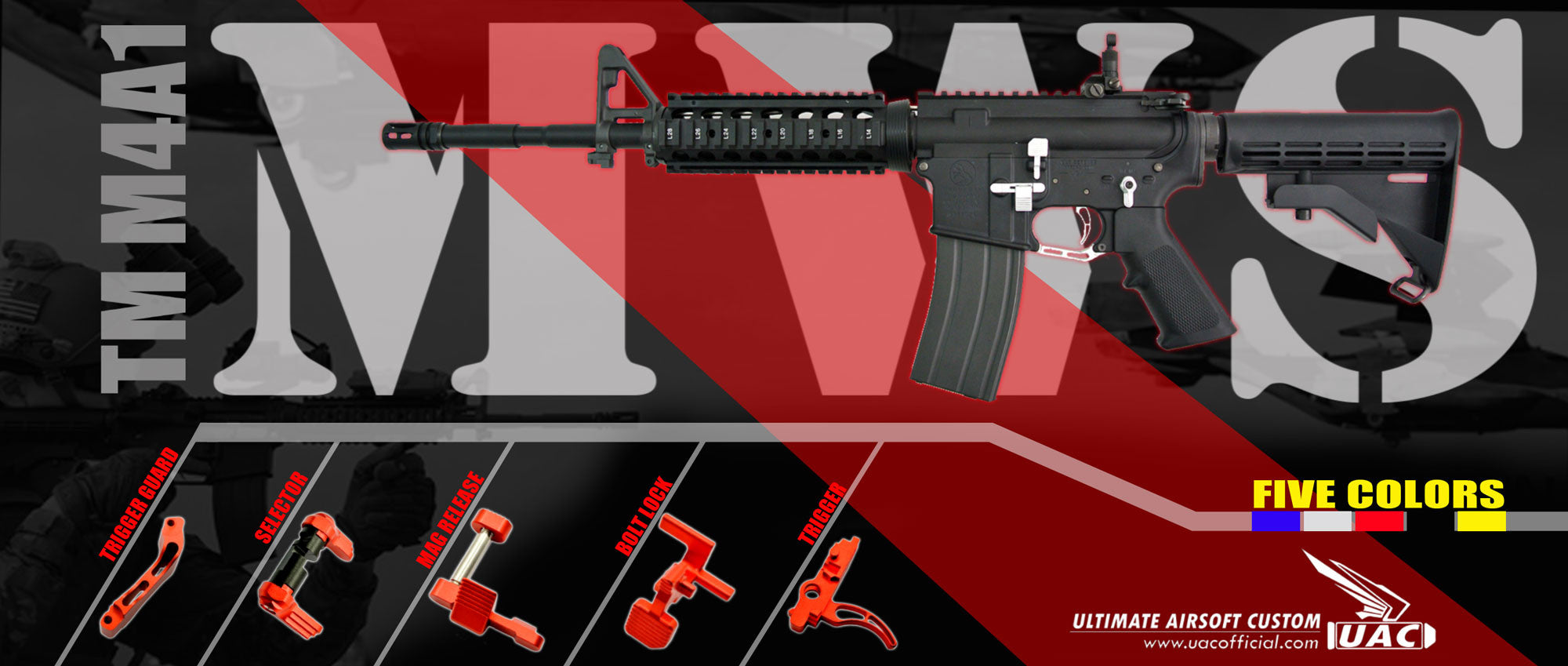 DP Match Trigger For TM M4A1 MWS (Red)