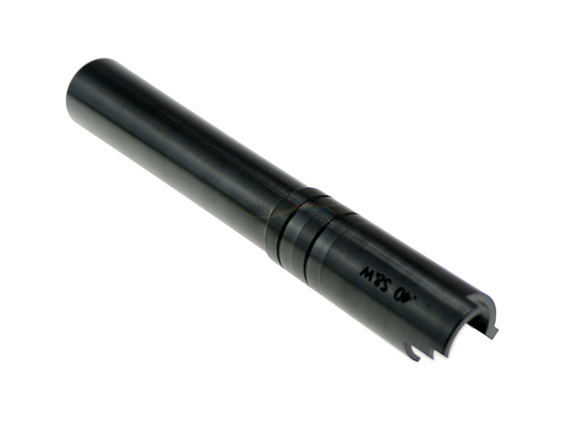 CowCow OB1 Stainless Steel Threaded Outer Barrel For TM Hi-Capa 5.1 (Black) .40 S&W Marking