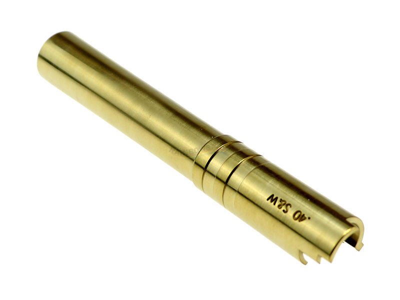 CowCow OB1 Stainless Steel Threaded Outer Barrel For TM Hi-Capa 5.1 (Gold) .40 S&W Marking