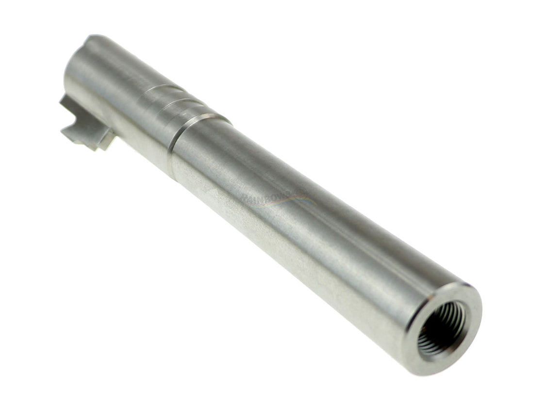 CowCow OB1 Stainless Steel Threaded Outer Barrel For TM Hi-Capa 5.1 (Silver) .40 S&W Marking
