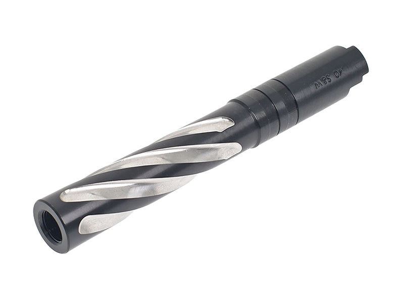 CowCow Tornado Stainless Steel Threaded Outer Barrel For TM Hi-Capa 5.1 (Black) .40 S&W Marking