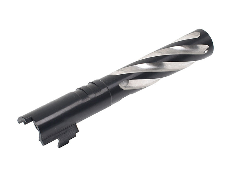 CowCow Tornado Stainless Steel Threaded Outer Barrel For TM Hi-Capa 5.1 (Black) .40 S&W Marking