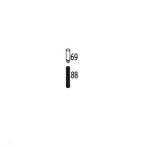 Plunger Pin + Bar Spring Set (Part No.69+88) For KWA USP / HK45 GBB