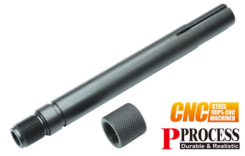 Guarder Steel Threaded Outer Barrel for WA/KWC MINIUZI GBB  (14mm Negative)