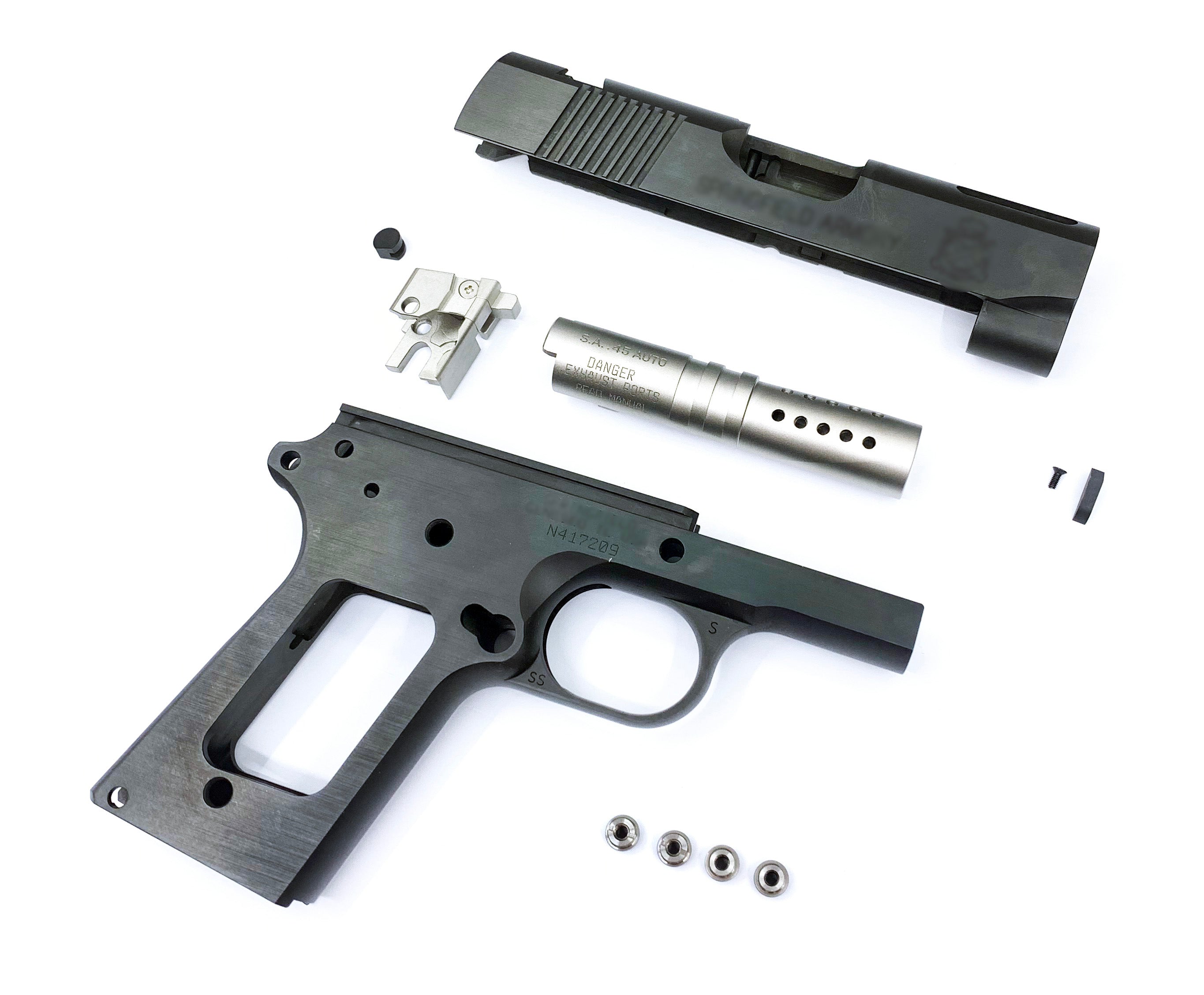 Pro-Arms SPR Style Stainless Steel Kit for Marui TM V10 GBBP Series (Black)