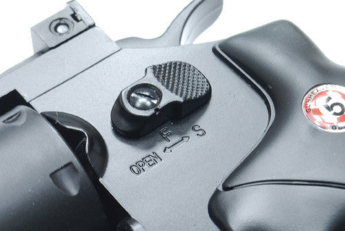 WG 703 Fullmetal Revolver 8" CO2 Pistol (Black K)