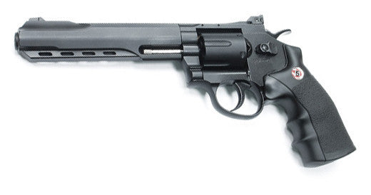 WG 702 Fullmetal Revolver 6" CO2 Pistol (Black K)