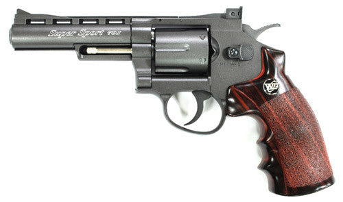 WG 701 Fullmetal Revolver 4" CO2 Pistol (Black)