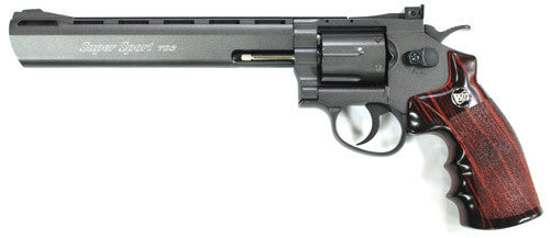 WG 703 Fullmetal Revolver 8" CO2 Pistol (Black)