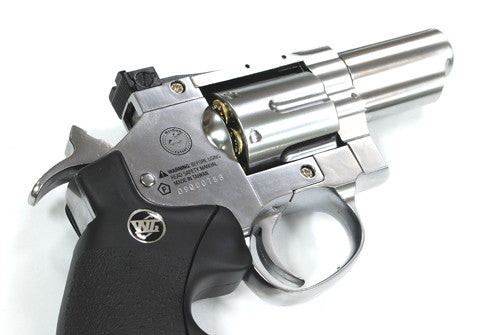 WG 708 Fullmetal Revolver 2.5" CO2 Pistol (Silver)