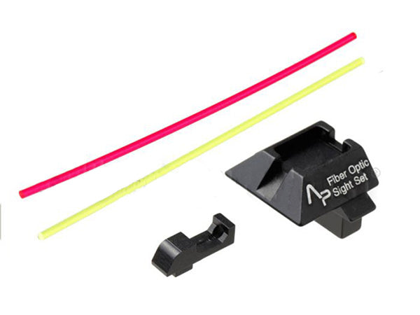 AIP ALUMIMUN FRONT AND REAR SIGHT FOR G17 (RED/GREEN FIBER)