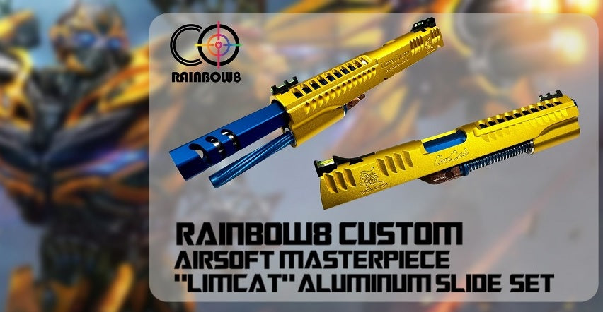 Rainbow 8 Custom Airsoft Masterpiece "LimCat" Aluminum Slide Set for Hi-Capa