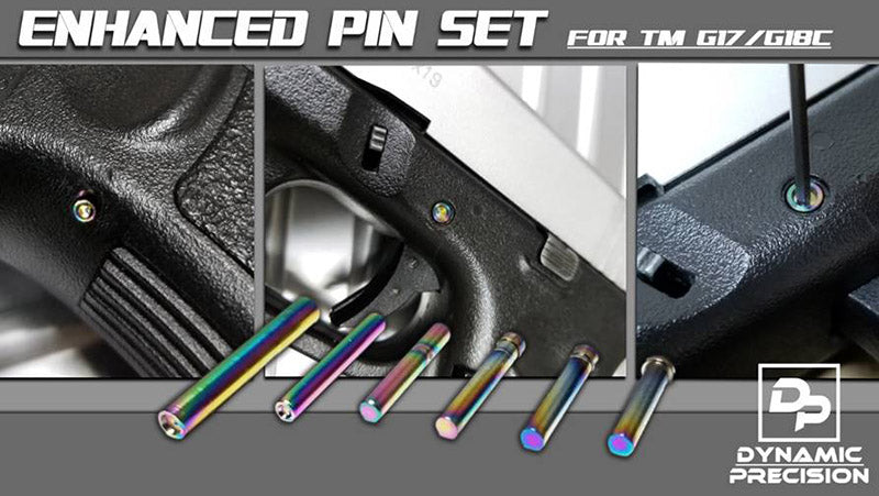 DP Stainless Steel Pin Set (Rainbow) For TM G17 / G18C GBB
