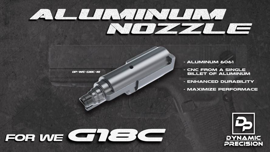 DP Aluminum Nozzle for WE G18C GBB