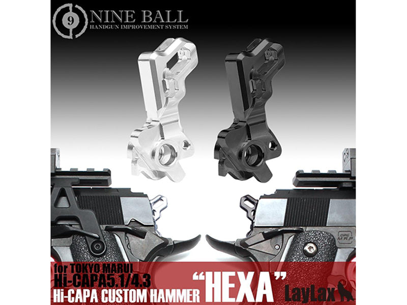 Nine Ball "HEXA" Custom Hammer for TM Hi-CAPA 5.1/4.3 (Black)