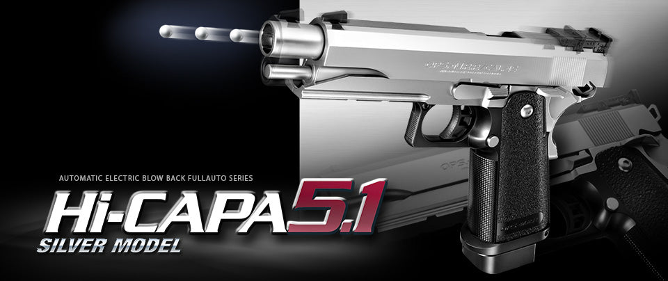 Tokyo Marui Hi-Capa 5.1 EBB Pistol (Silver)