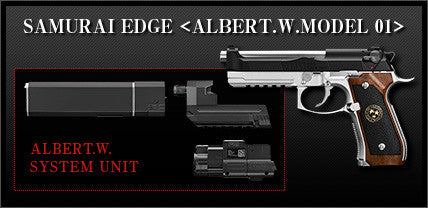 Tokyo Marui Biohazard Samurai Edge Albert W Model 01 GBB Pistol